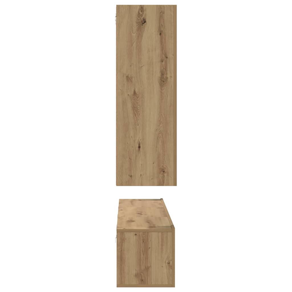 4-tlg. TV-Schrank-Set Weiß Holzwerkstoff
