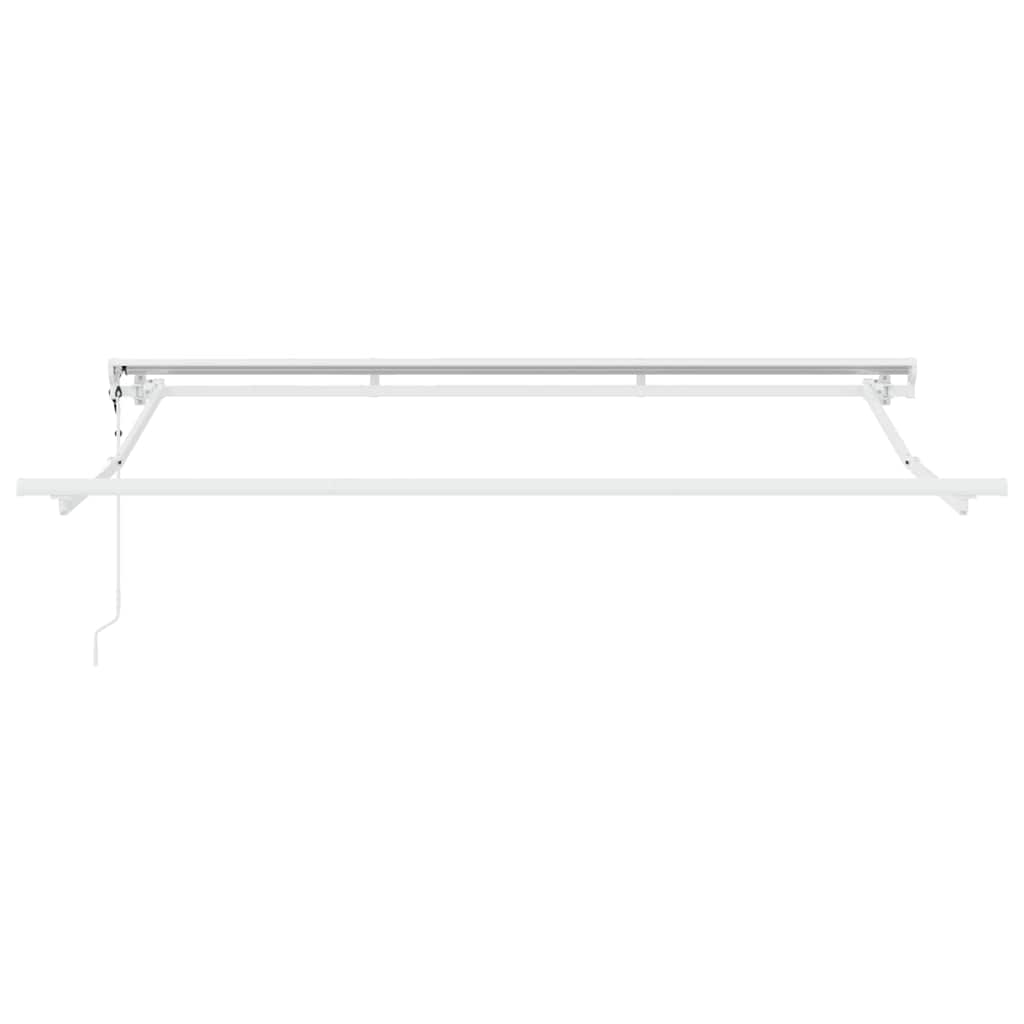 Markisenrahmen Verstellbar Weiß 2,5 x 2 m Stahl