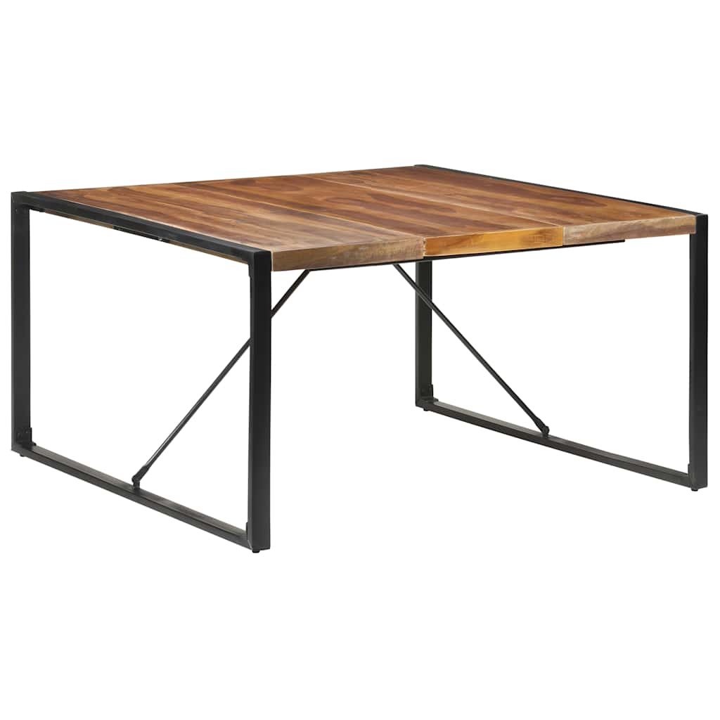 Esstisch 140x140x75 cm Raues Mangoholz