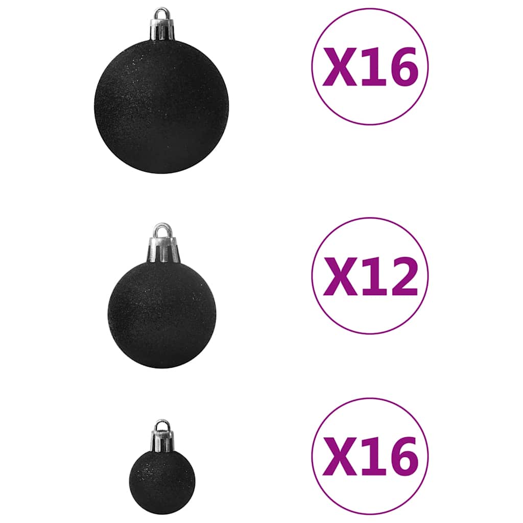 100-tlg. Weihnachtskugel-Set Weiß