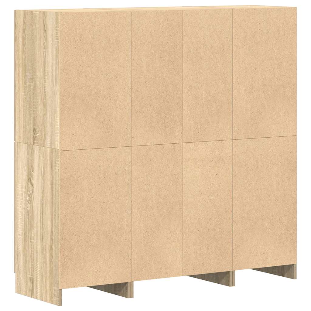 3-tlg. Küchenschrank-Set Weiß Holzwerkstoff