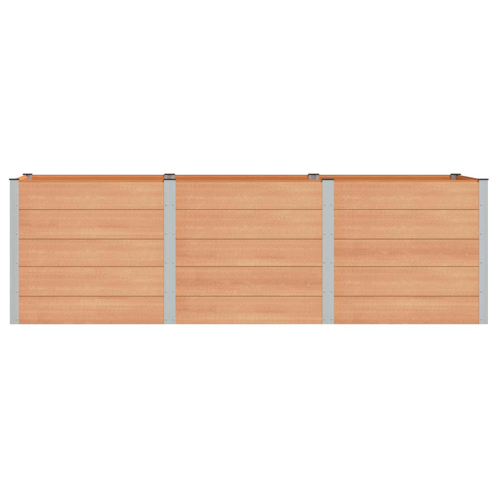 Garten-Hochbeet 200x50x54 cm WPC Grau