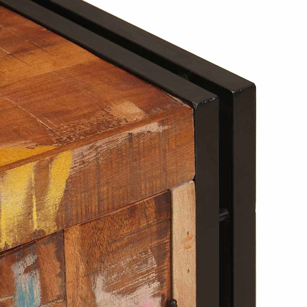 Nachttisch Braun 66 x 35 x 76 cm Massives, grobes Mangoholz