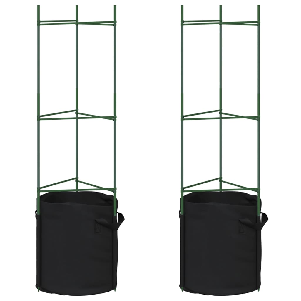 Tomatenkäfige 8 Stk. 116 cm Stahl und PP