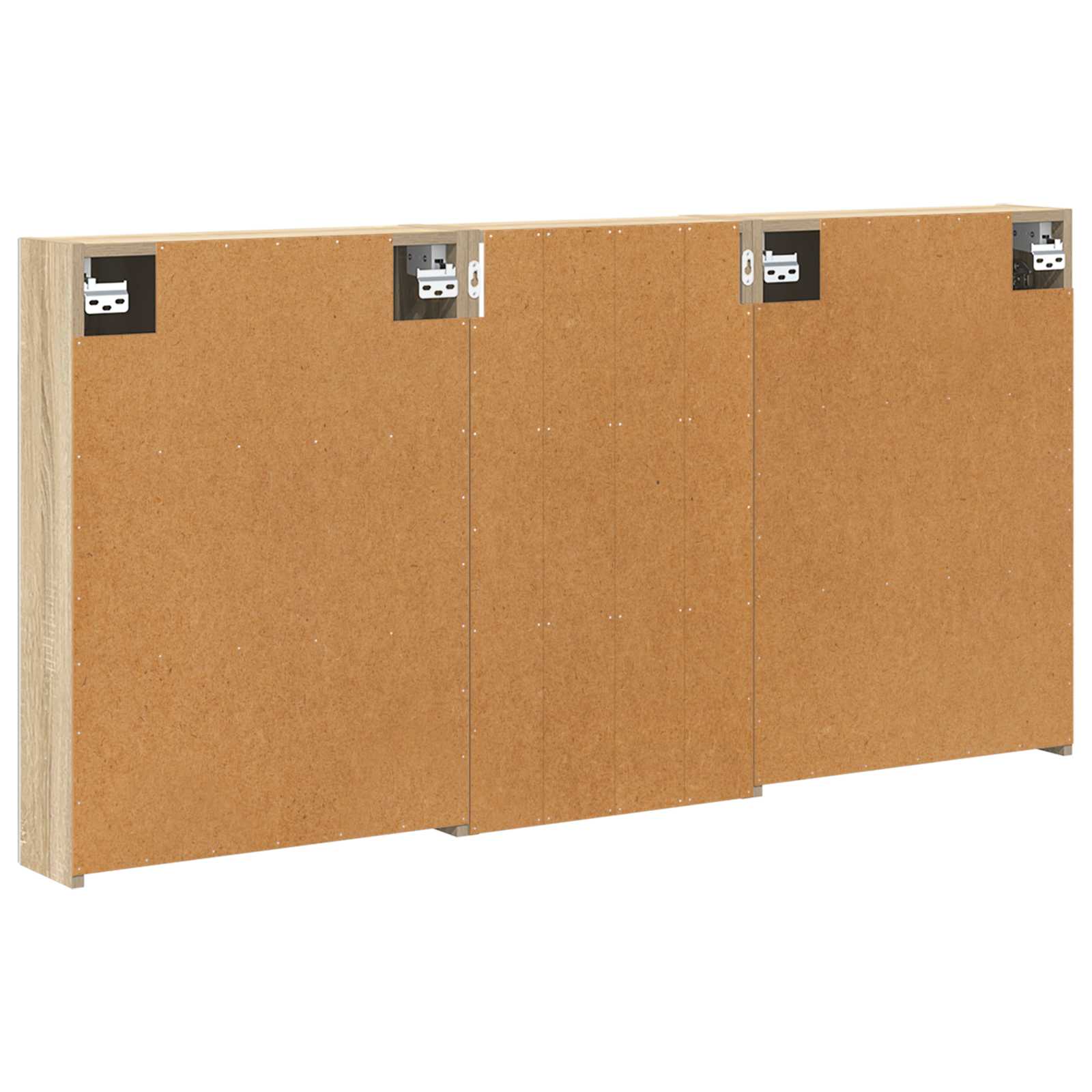 Badezimmerschrank-Set 3 pcs 80 x 10,5 x 50 cm Holzwerkstoff