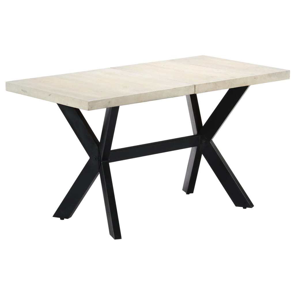 Esstisch Massivholz Mango und Stahlgestell 180 cm