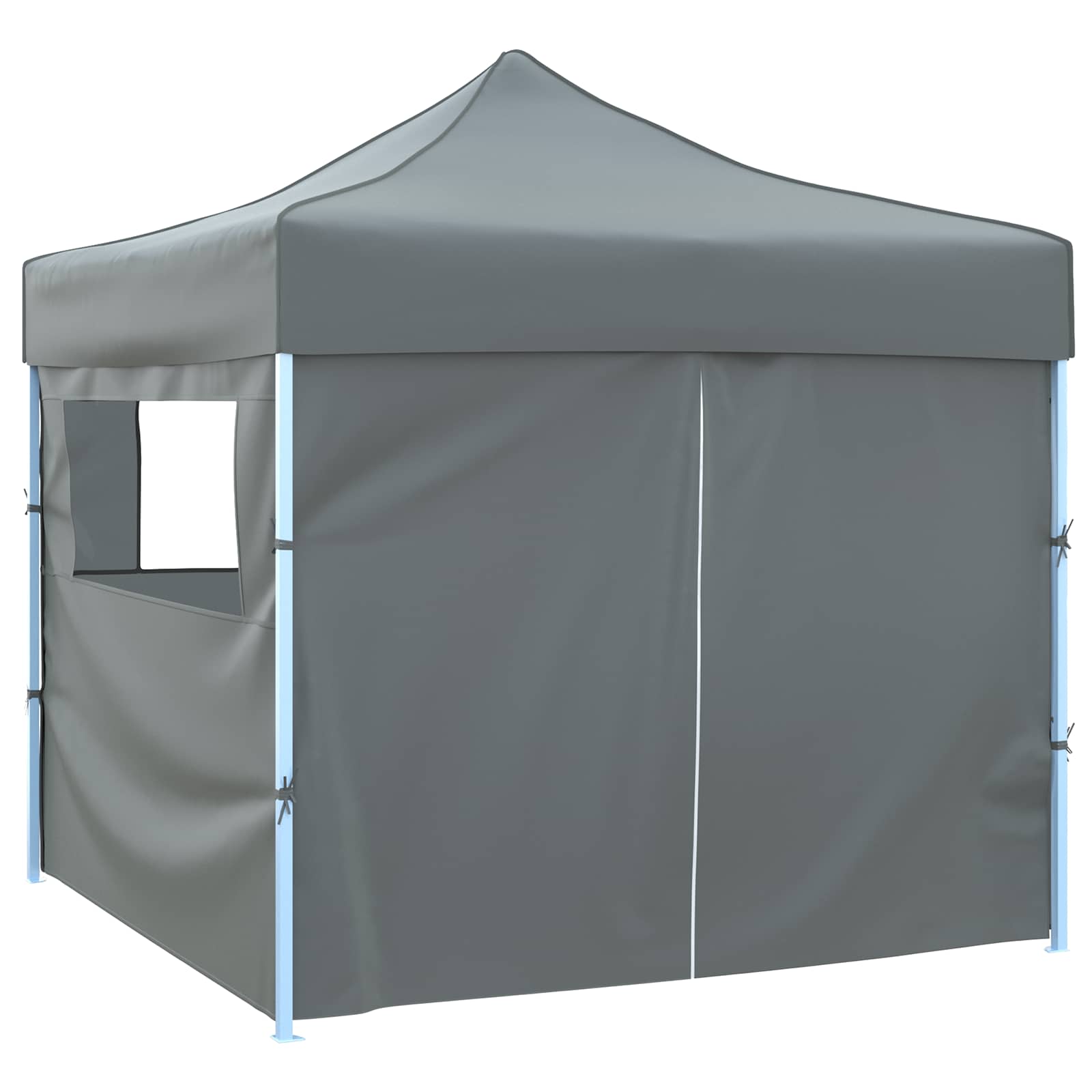 Partyzelt Faltbar Pop-Up Schwarz 292x292x315 cm