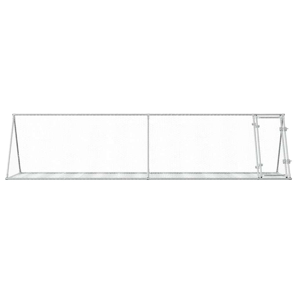 Hasenstall Silbern 200x105x91 cm Verzinkter Stahl
