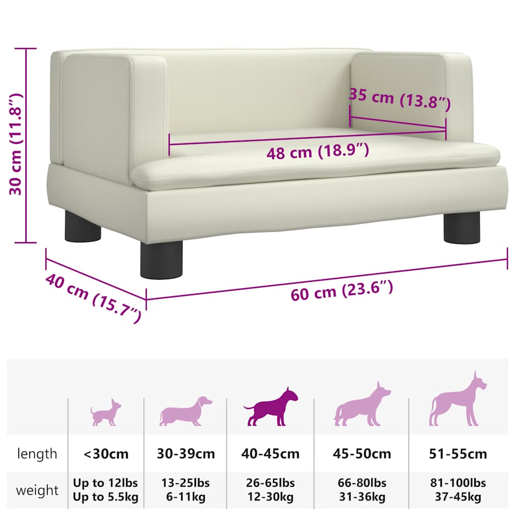 Hundebett Blau 80x45x30 cm Samt