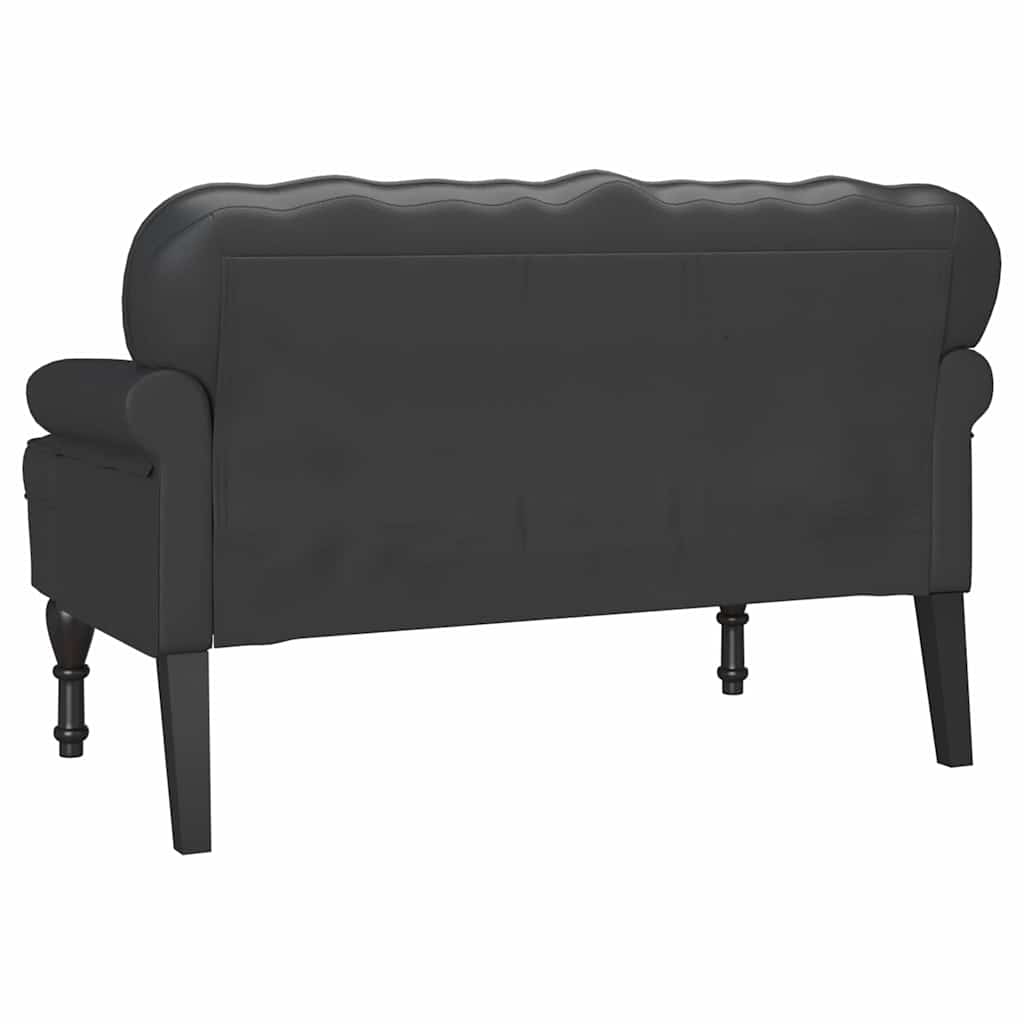 Chesterfield Bank Braun 119,5 x 64,5 x 75 cm Kunstleder