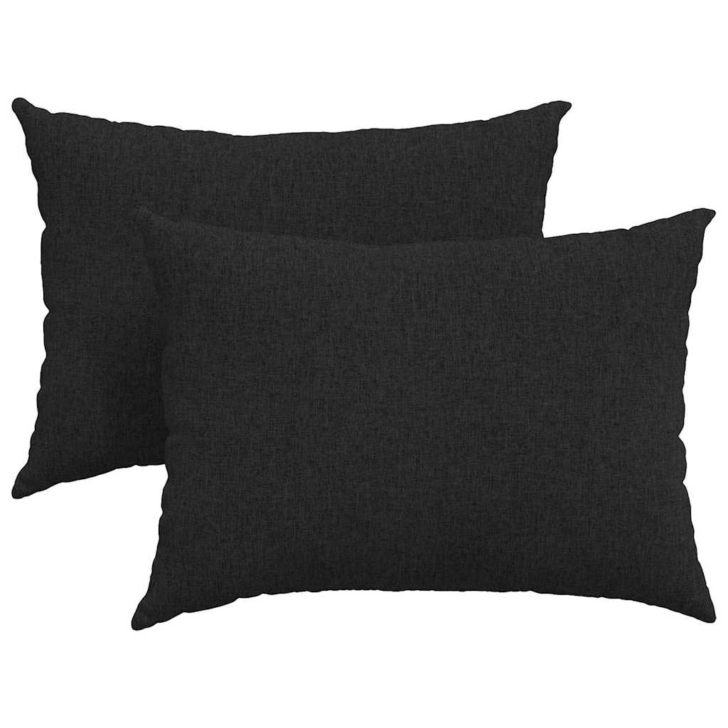 Sofakissen 2 pcs Hellgrau 50 x 30 cm Stoff