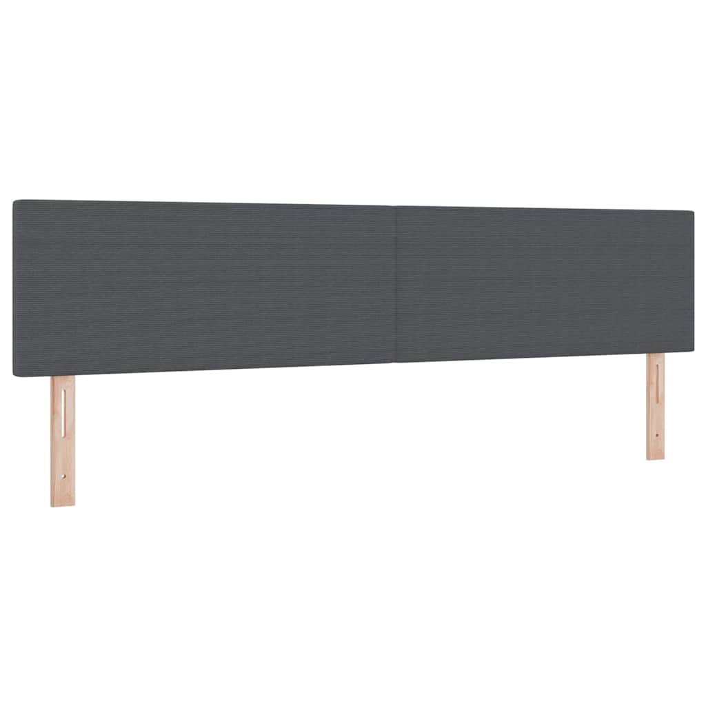 Kopfteil Hellgrau 80 cm Cordstoff