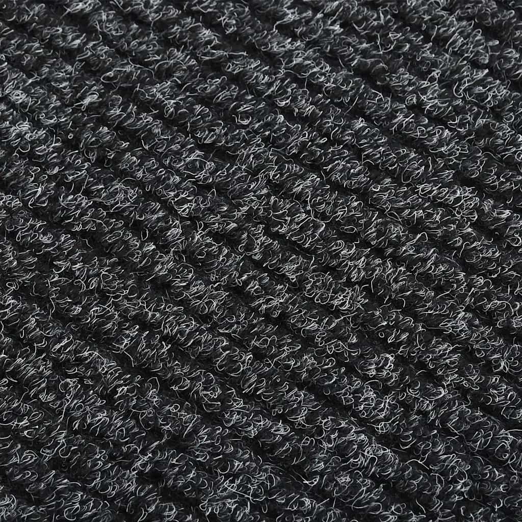 Teppichläufer Grau 80 x 150 cm Stoff