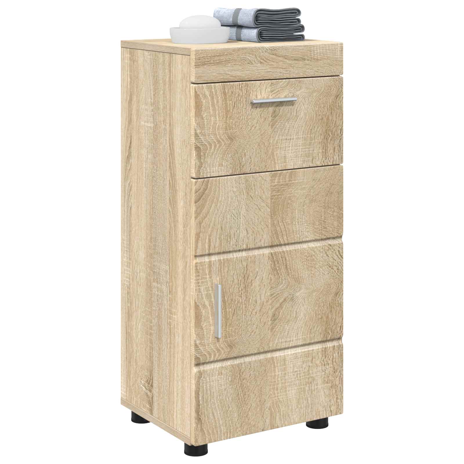 Badezimmermöbel-Set TULUM 2 pcs Weiß 60 x 34 x 63 cm