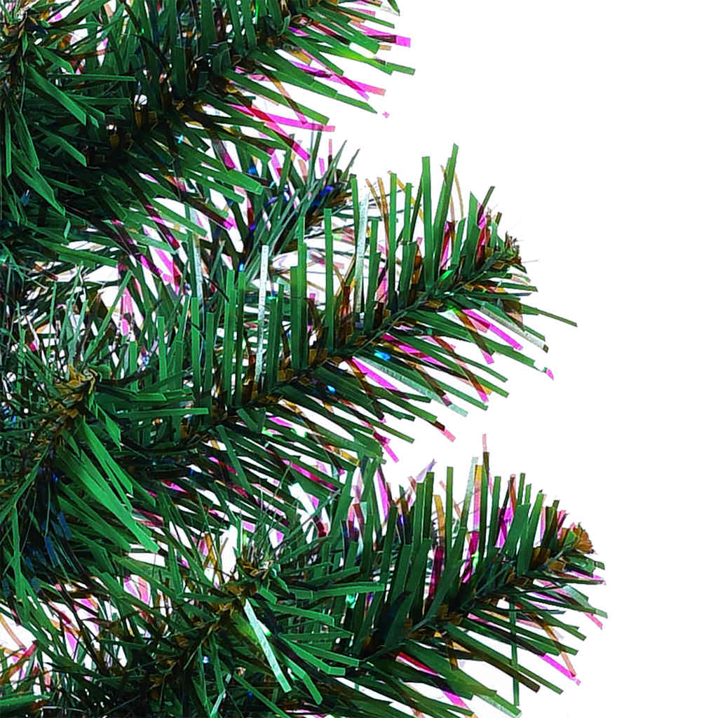 Künstlicher Weihnachtsbaum Schillernde Spitzen Weiß 180 cm PVC