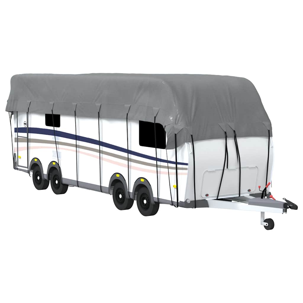 Dachplane für Wohnwagen Grau 500x300 cm Vliesstoff