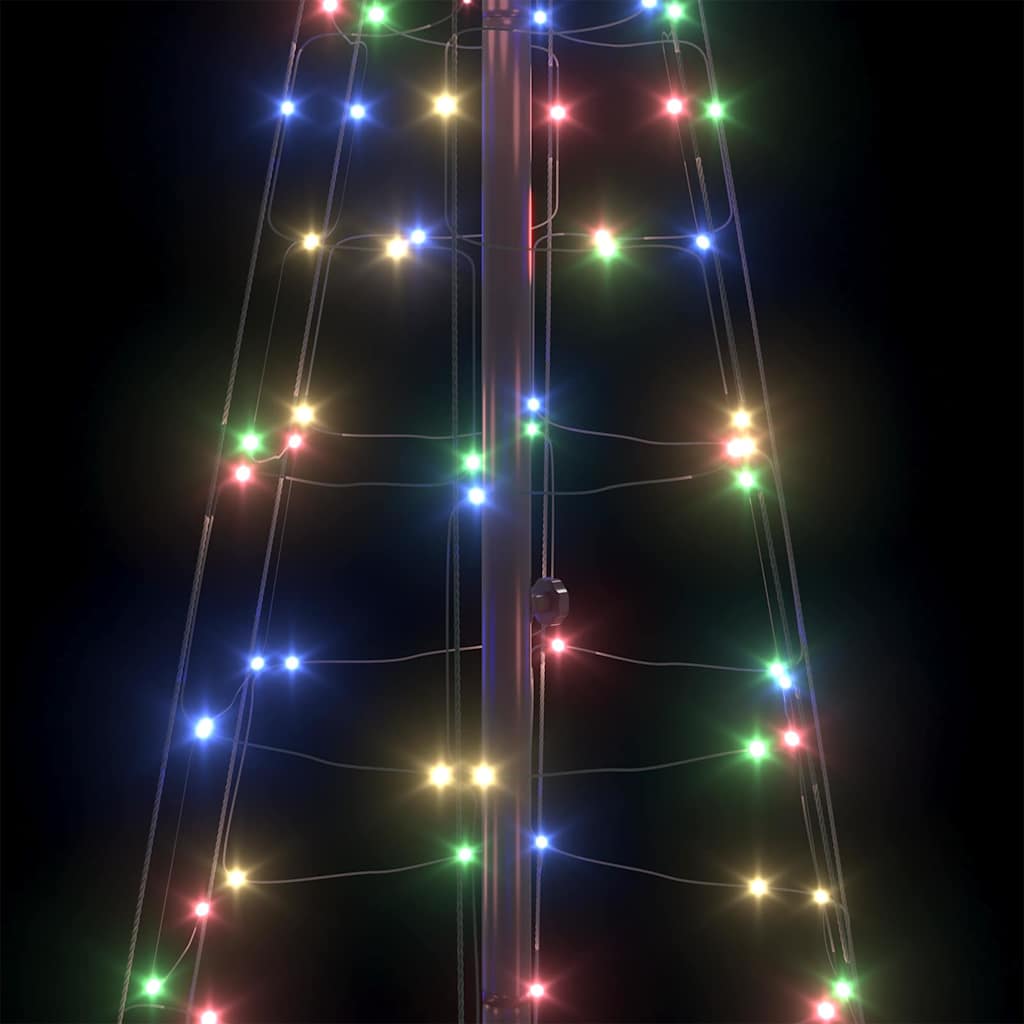 LED-Weihnachtsbaum mit Erdspießen 220 LEDs Warmweiß 180 cm