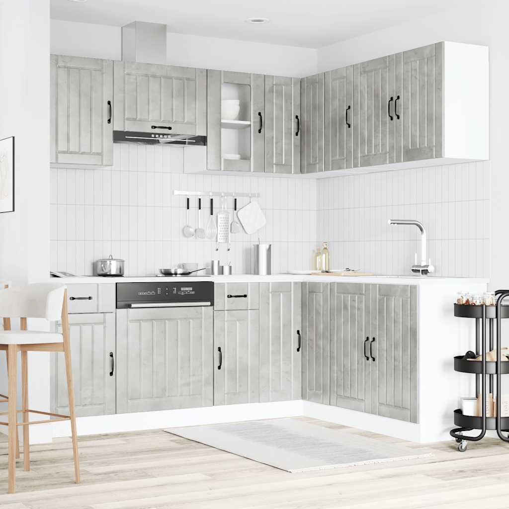 11-tlg. Küchenschrank-Set Lucca Weiß Holzwerkstoff