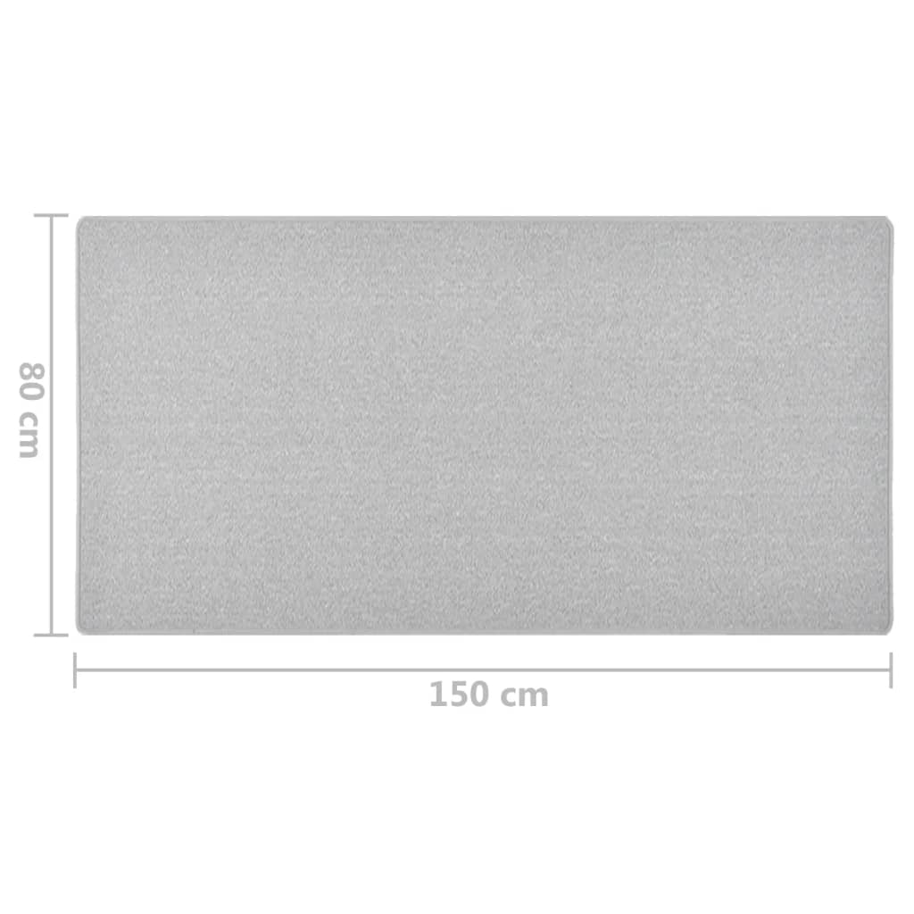 Teppichläufer Anthrazit 80 x 500 cm 100% Polypropylen