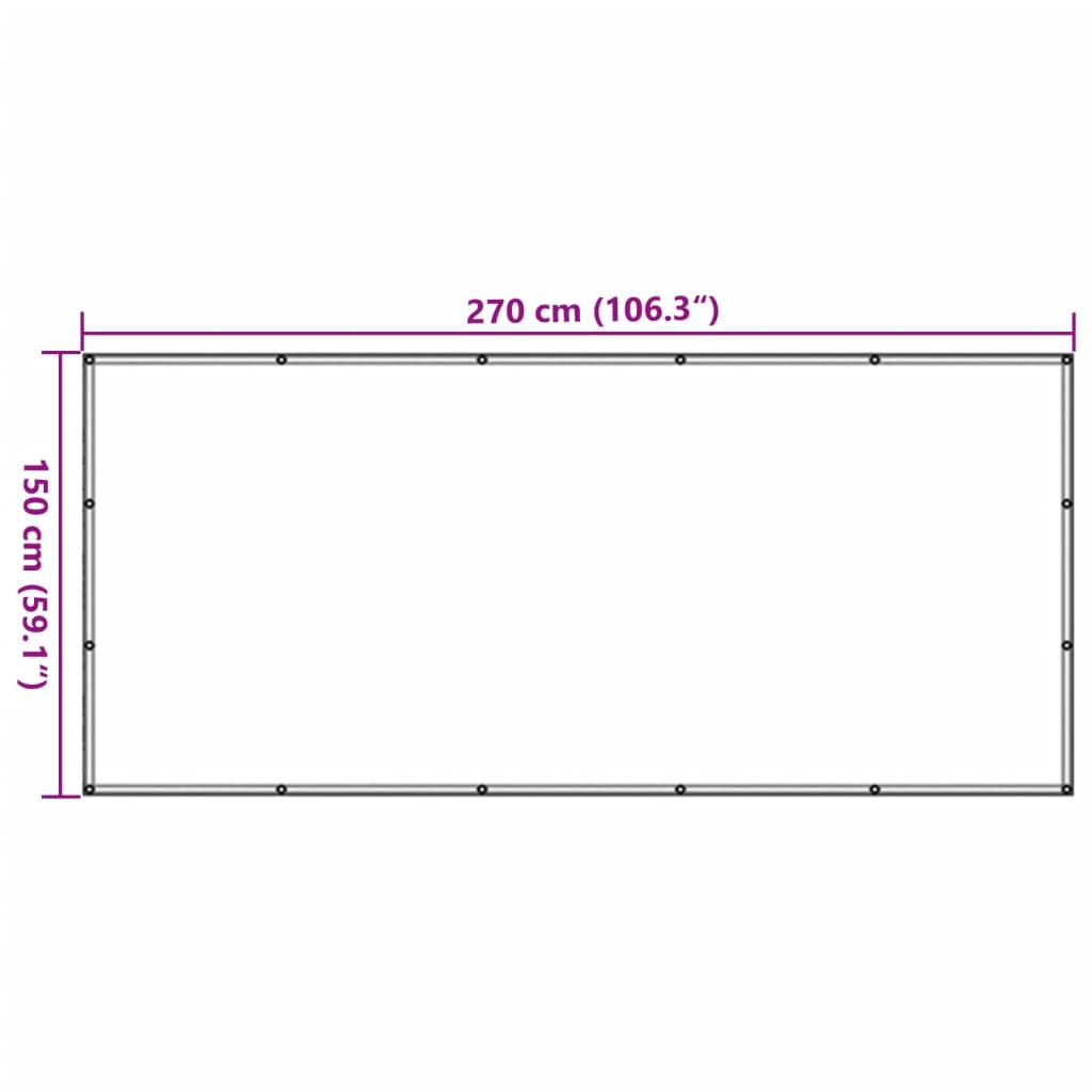 Anhängernetz HDPE 1,5x2,2 m Schwarz