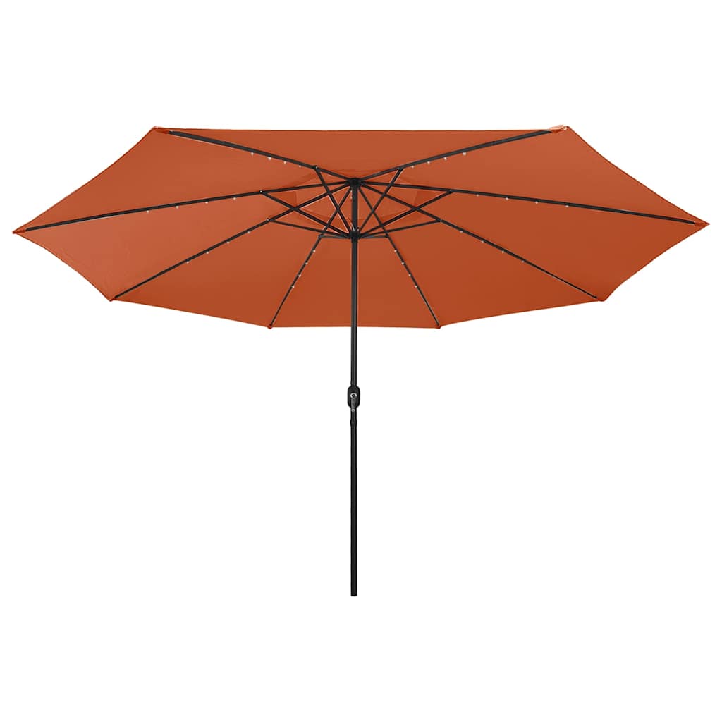Sonnenschirm mit LED-Beleuchtung 400 cm Sandweiß