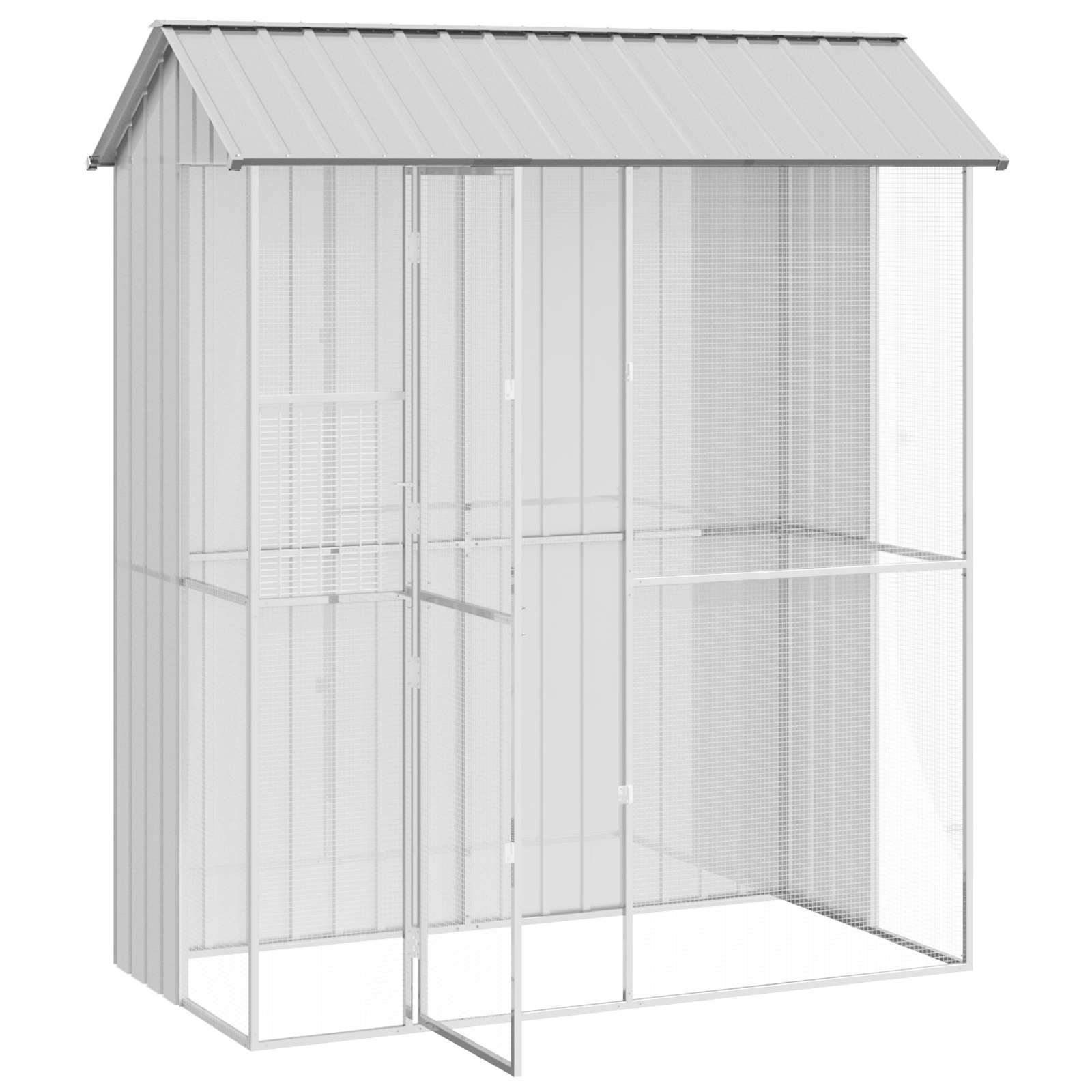 Vogelkäfig Anthrazit 215 x 110 x 247 cm Verzinkter Stahl