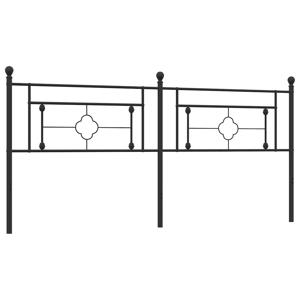 Ersatz-Kopfteil Metall Schwarz 100 cm