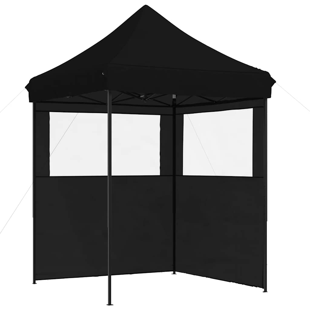 Partyzelt Faltbar Pop-Up Schwarz 200x200x306 cm