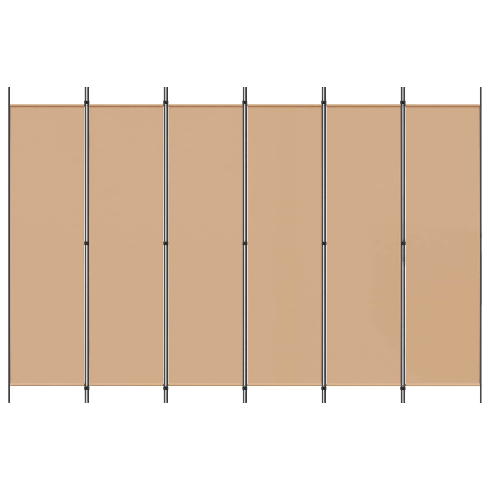 3-tlg. Paravent Schwarz 150x200 cm Stoff