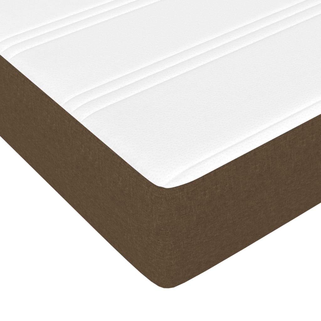 Taschenfederkernmatratze Mittel Hellgrau 80x200x20 cm Stoff