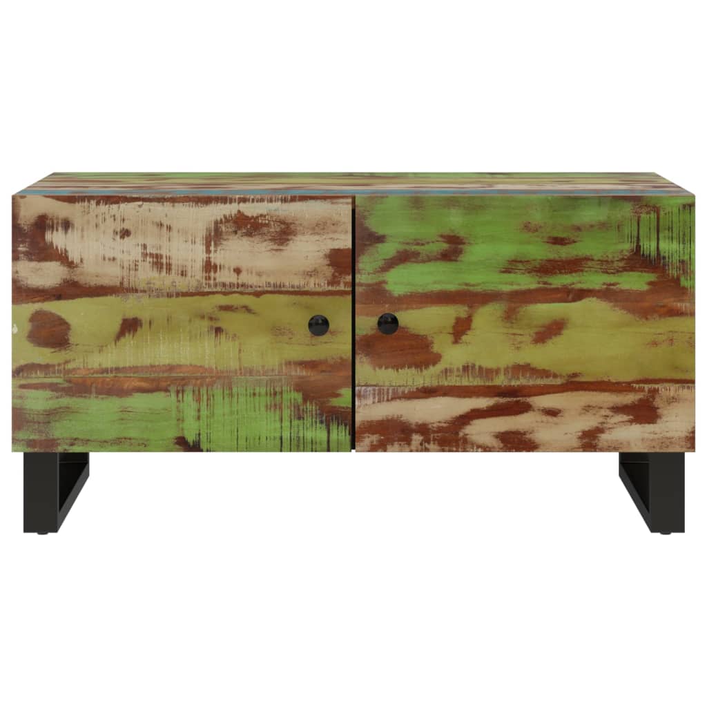 Couchtisch 80x50x40 cm Massivholz Mango & Holzwerkstoff