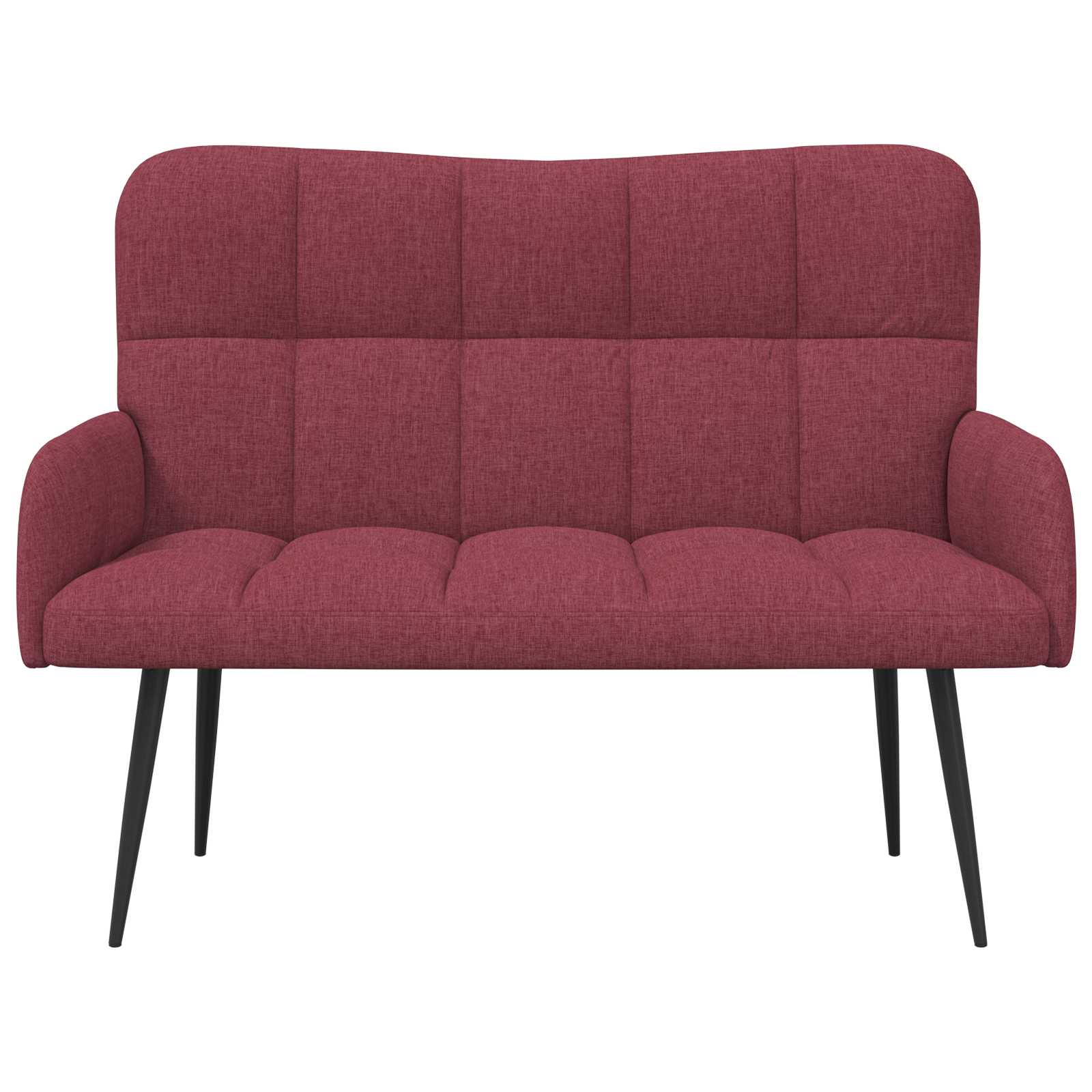 2-Sitzer Sofa Hellgrau 115 x 61 x 87 cm Stoff