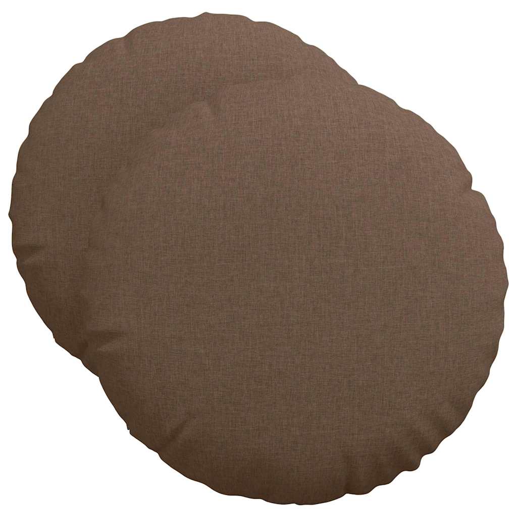 Sitzkissen 2 pcs Hellgrau Ø30 x 13 cm Stoff