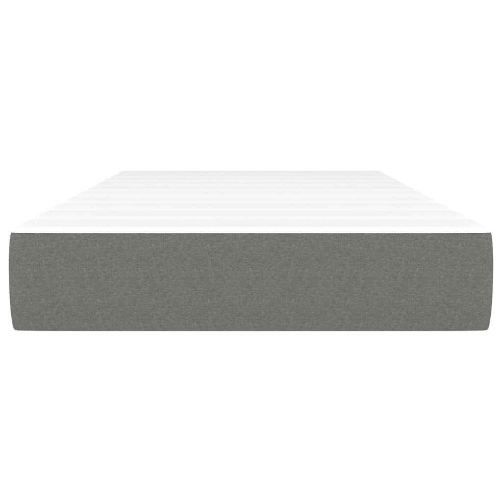 Taschenfederkernmatratze Mittel Hellgrau 80x200x20 cm Stoff