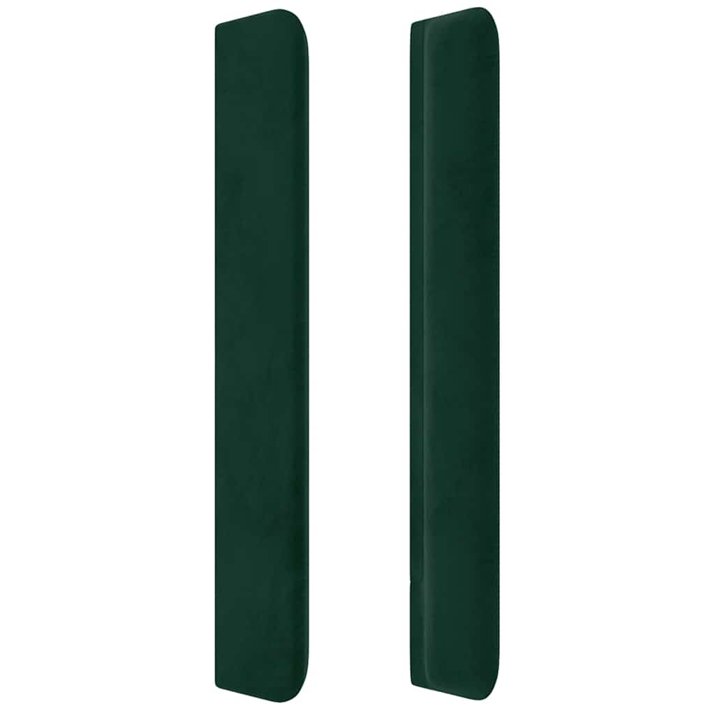 Kopfteil mit Ohren Dunkelblau 93x16x78/88 cm Samt