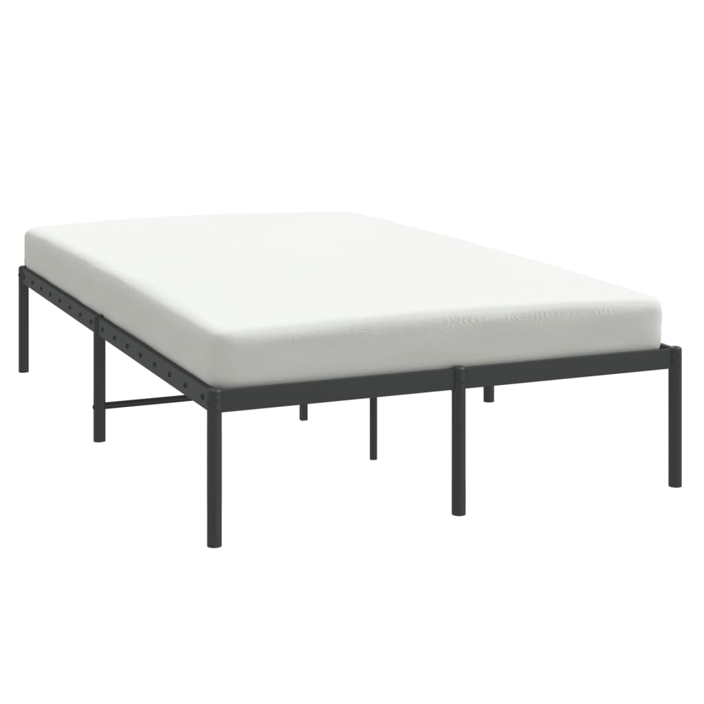 Bettgestell Metall Schwarz 75x190 cm