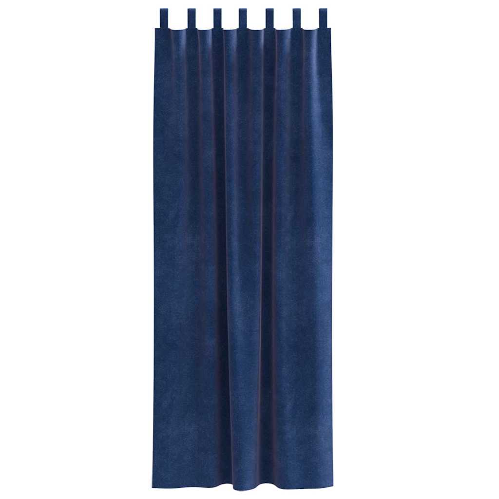 Verdunkelungsvorhänge 2 pcs Schwarz 140 x 140 cm Samt