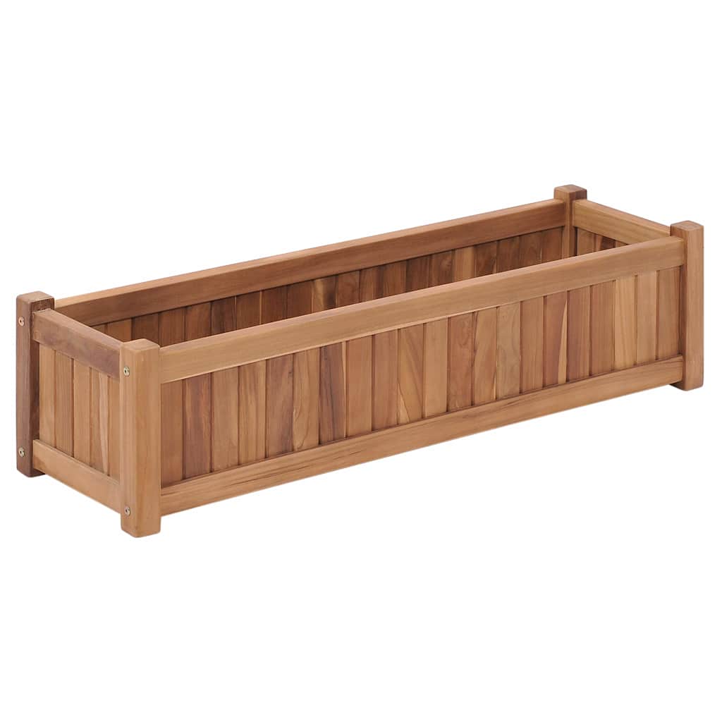 Hochbeet 150x30x25 cm Massivholz Teak