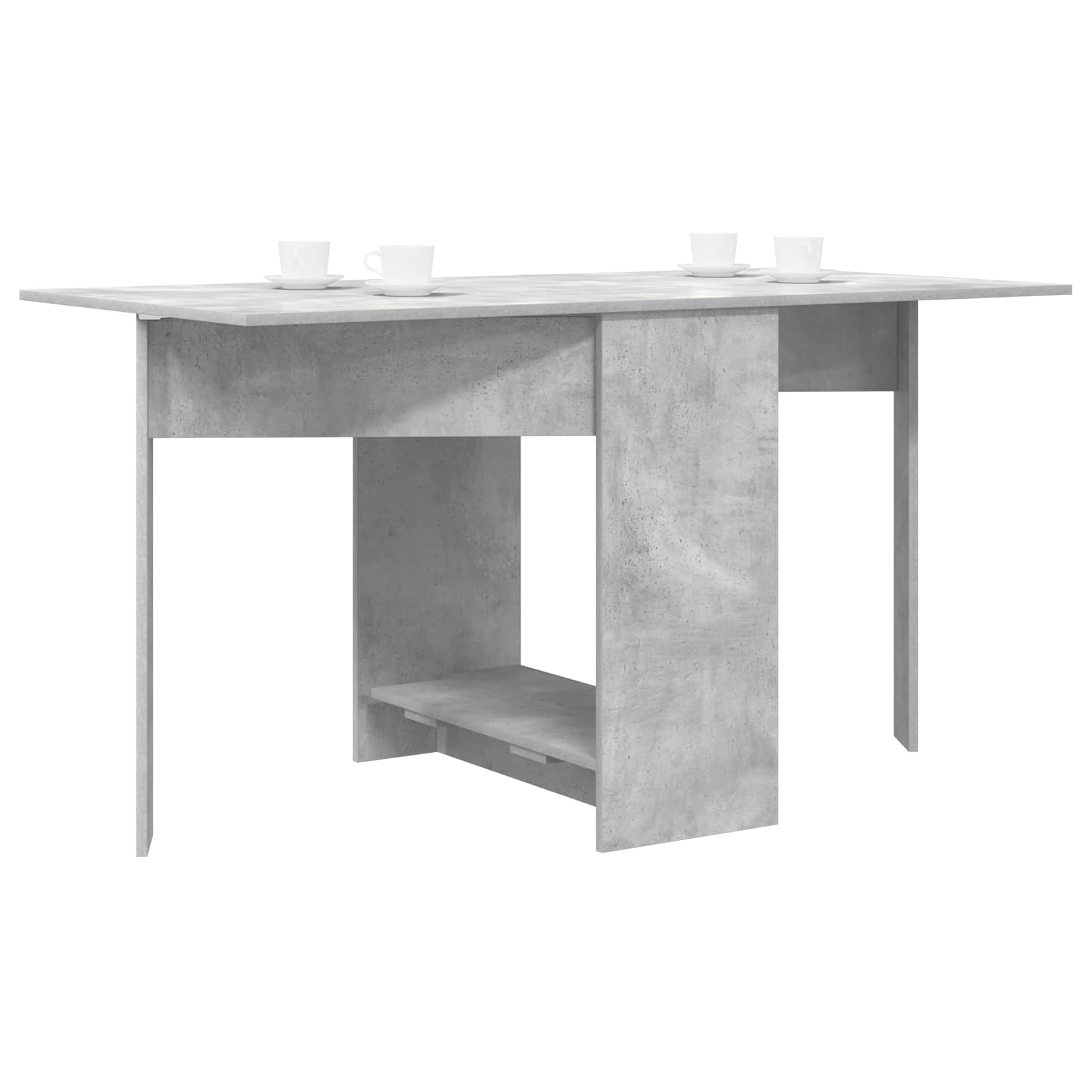 Esstisch 138 x 70 x 73,5 cm Holzwerkstoff Weiß Rechtwinklig