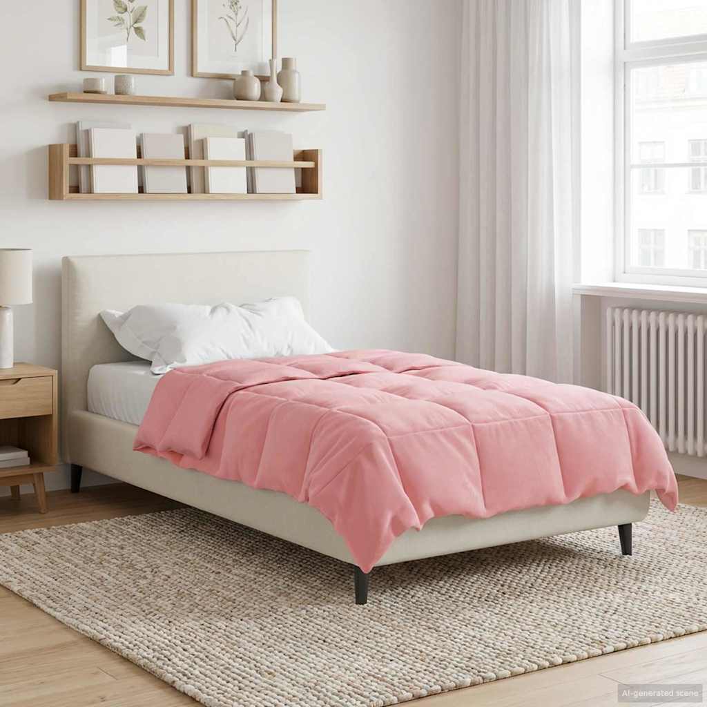Winterbettdecke Gepolstert Anthrazit 240 x 260 cm Mikrofaser