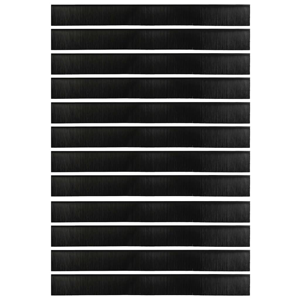Aufsteck Türbürstendichtungen 2 pcs Braun 100 cm