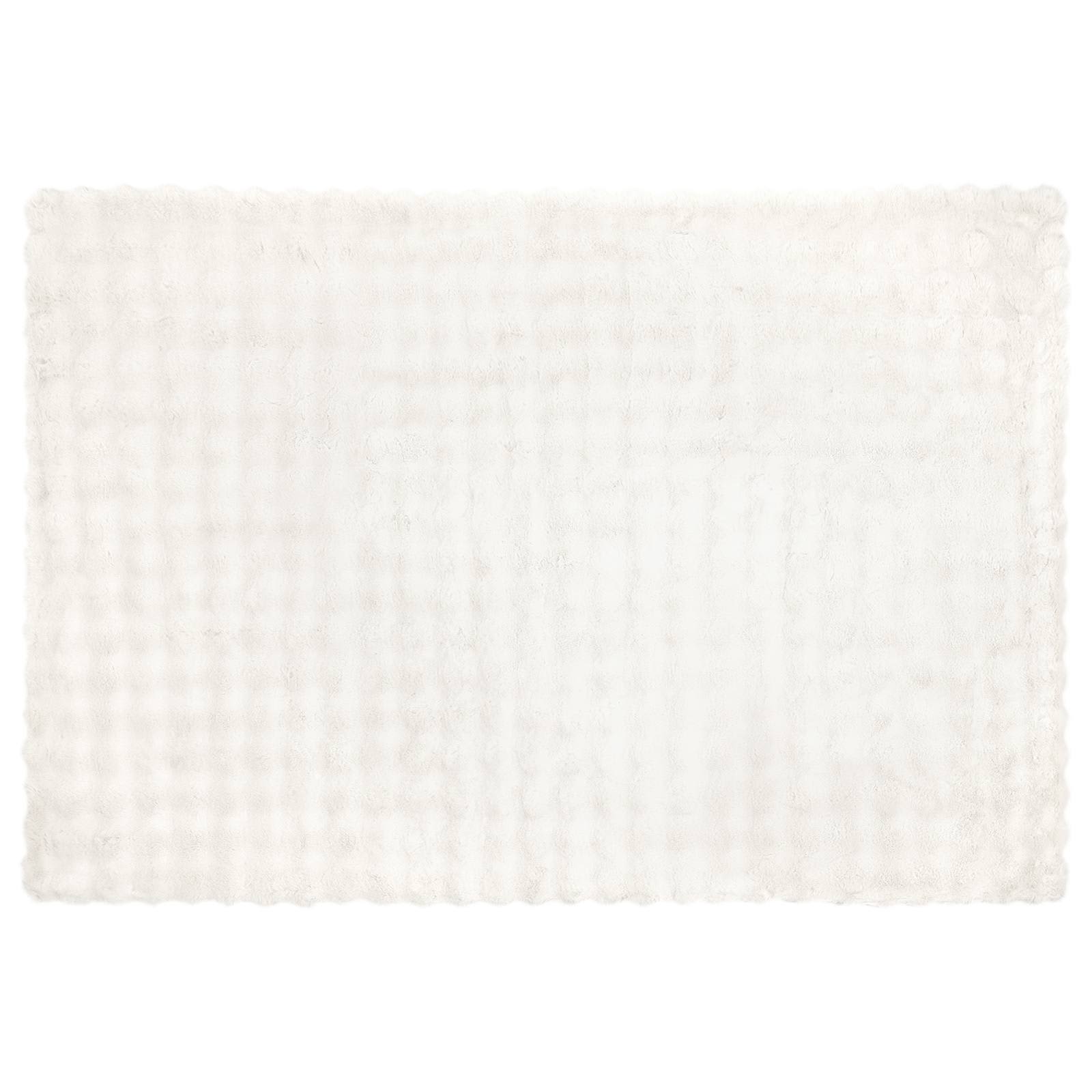 Rutschfeste Decke aus Kunstkaninchenfell Olite Beige Polyester