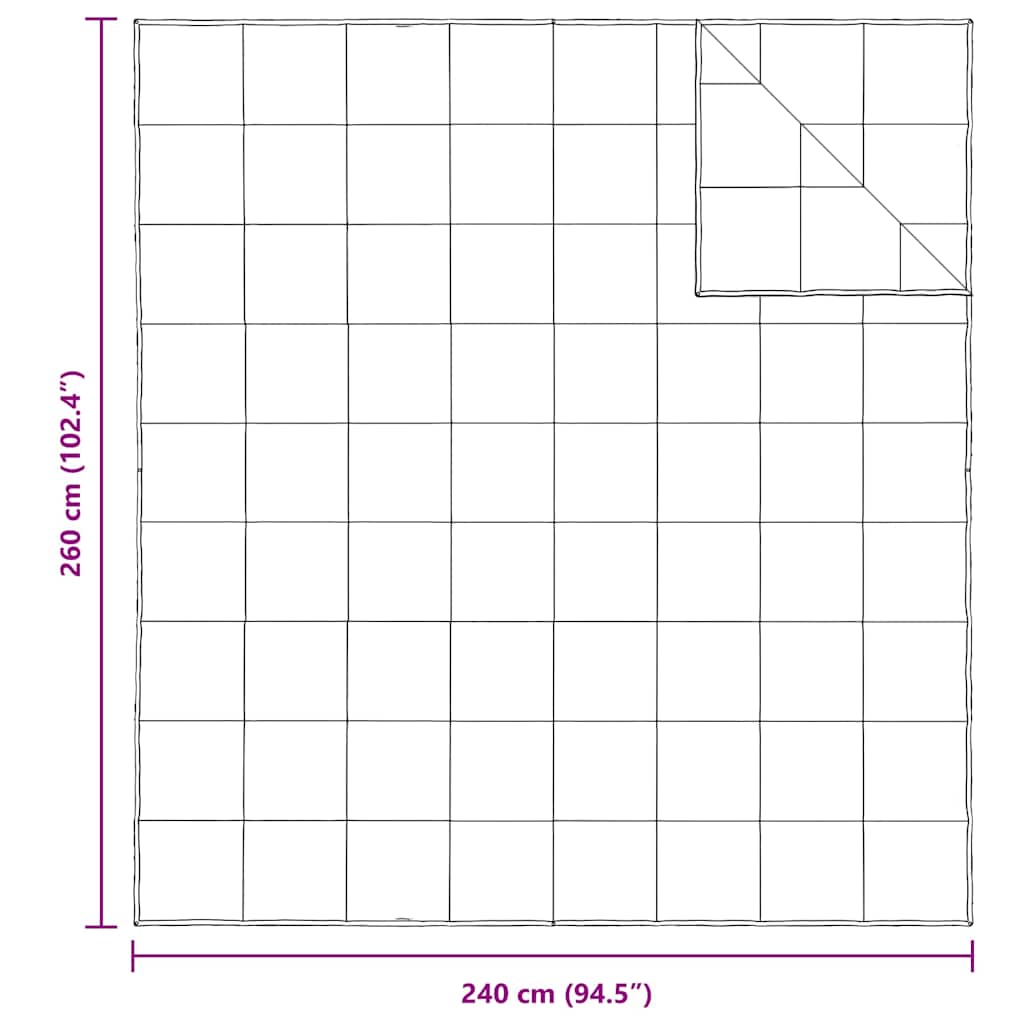 2-in-1 Bettdecke Weiß 135 x 200 cm Feder