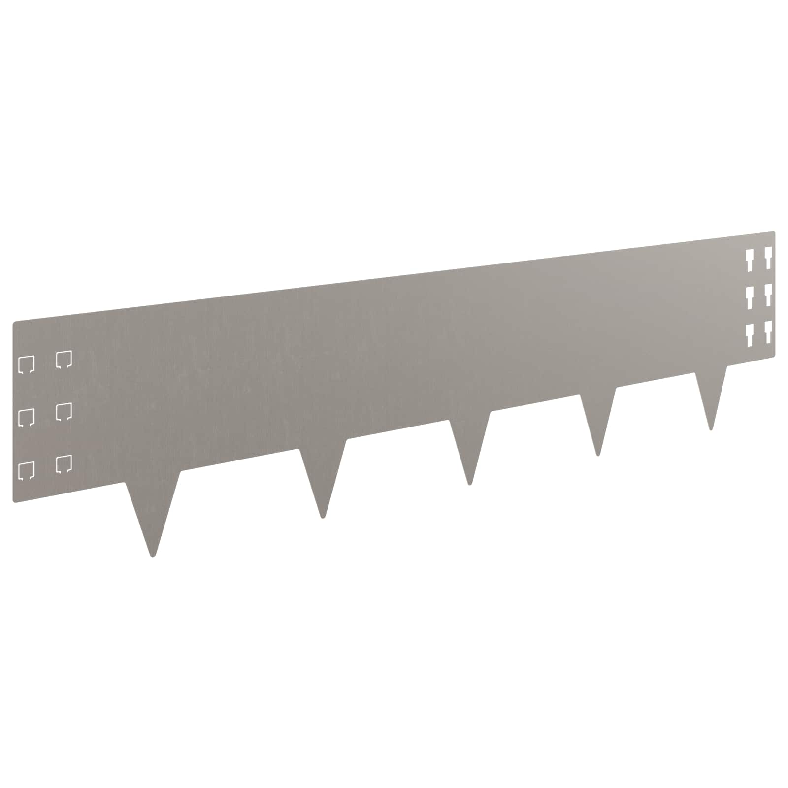 Raseneinfassung 10 pcs 100 x 12 cm Stahl Schwarz