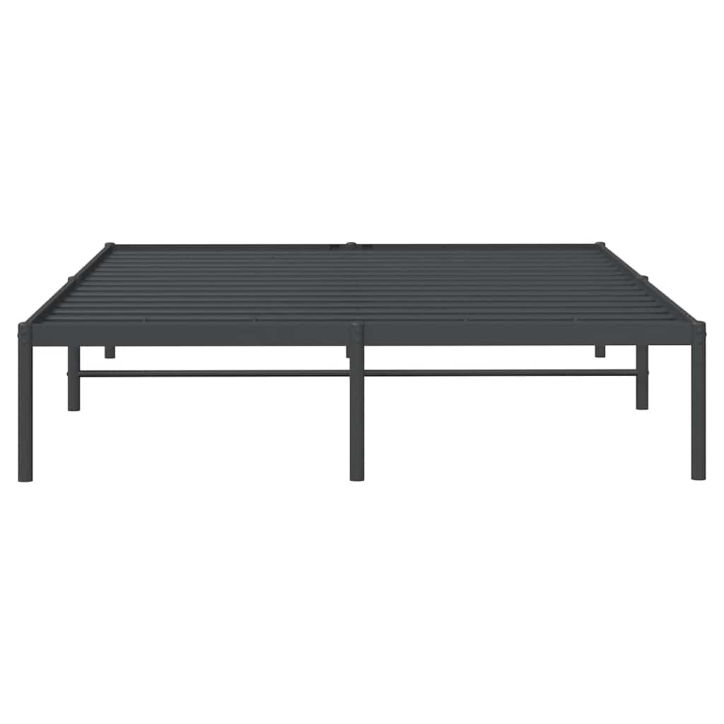 Bettgestell Metall Schwarz 75x190 cm