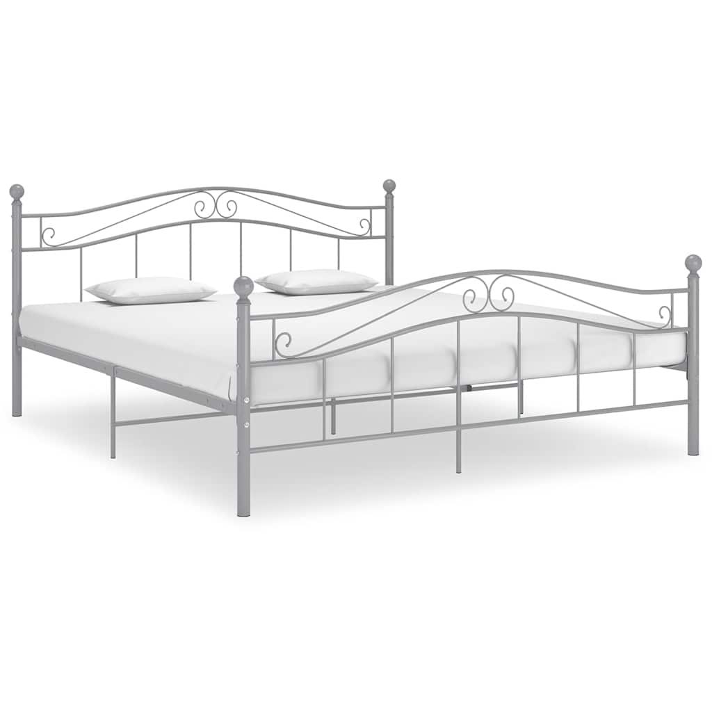 Bett Weiß Metall 120x200 cm