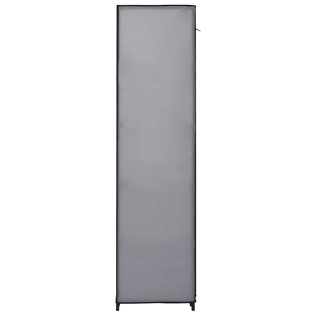 Stoffschrank mit Fächern Kleiderstangen Creme 150x45x176cm