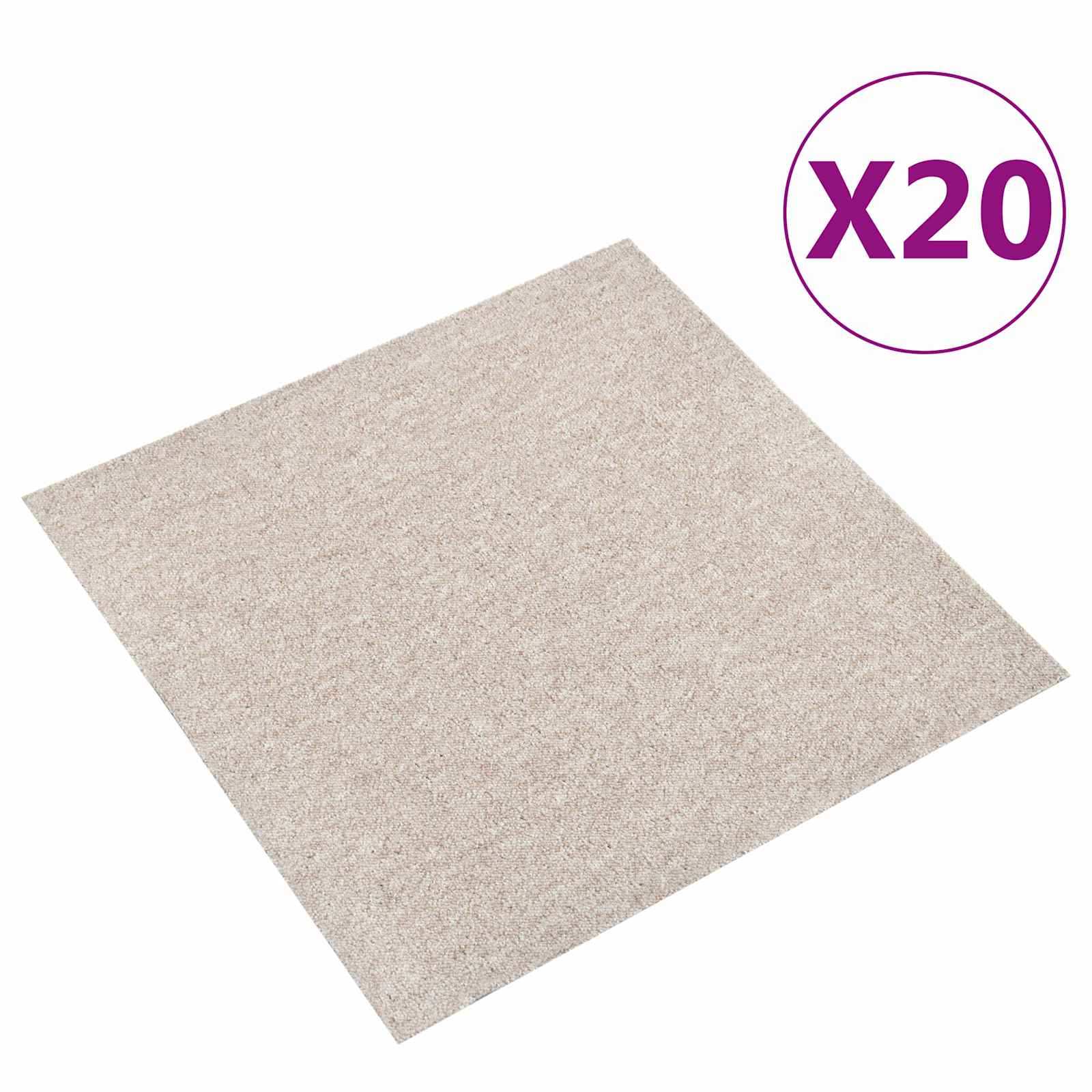 Teppich 20 pcs Gestreiftes Anthrazit 50 x 50 cm