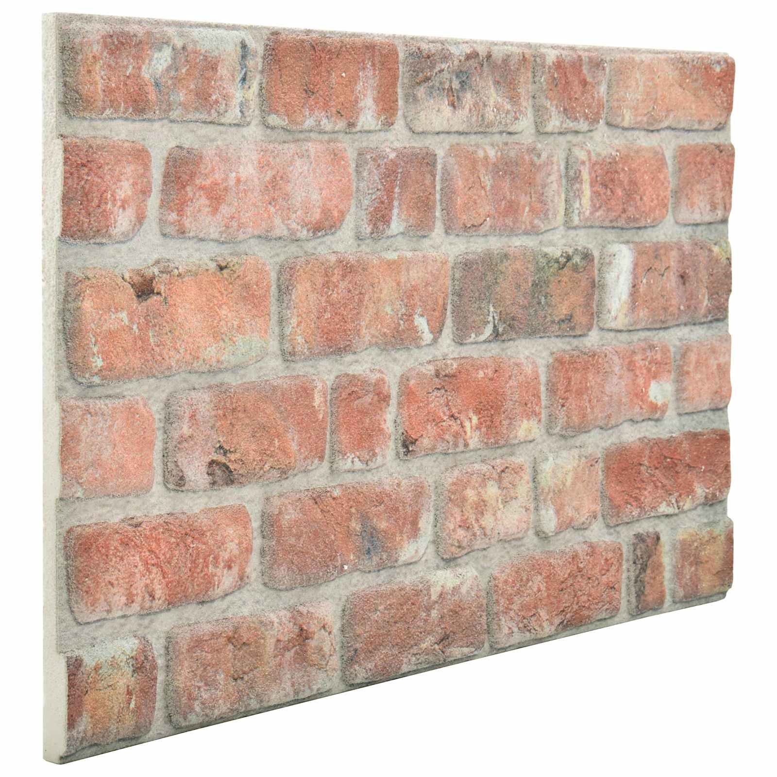 Wandpaneele 10 pcs Ziegel 100 x 50 cm EPS-Schaum