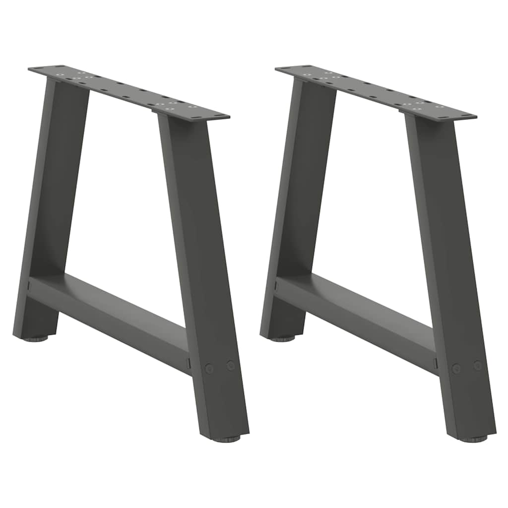 Couchtischbeine A-Form 2 Stk. 30x(30-31) cm Stahl